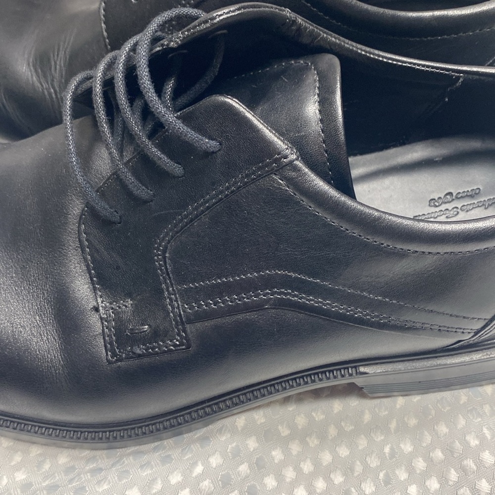 ECCO Men's Helsinki 2 Plain Toe Lace Up Oxfords Shoes Size 47 black EC - Picture 7 of 9